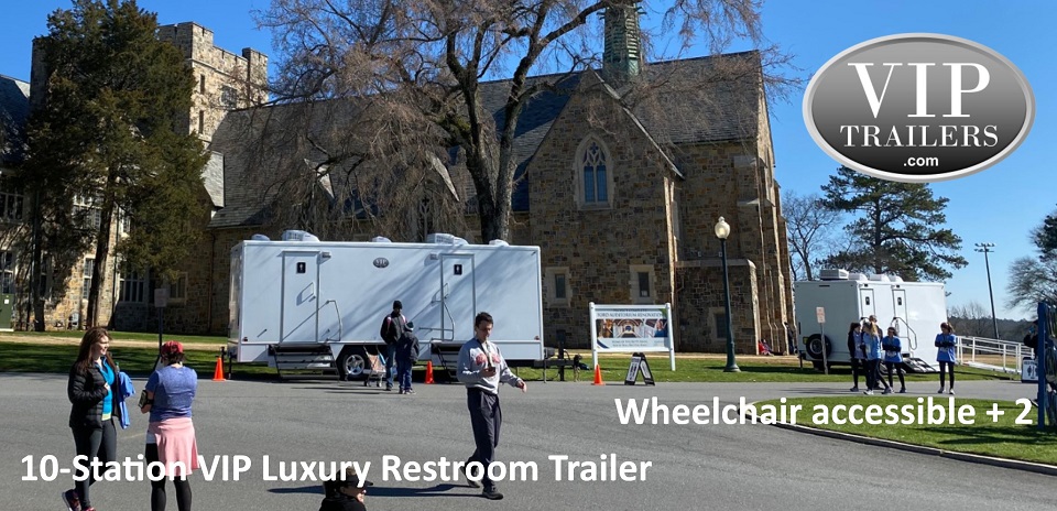 VIP Trailers 10 Station Restroom Trailer with ADA